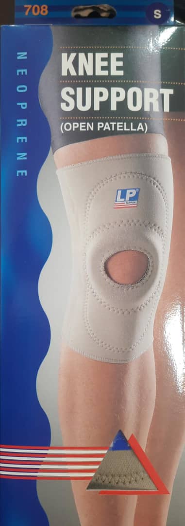 زانو بند نئوپرن کشکک باز  ال پی  LP708  سایز S رنگ کرم