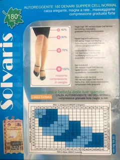 جوراب واریس SOLVARIS ایتالیا سولواریس ( رنگ کرم ، رنگ مشکی )